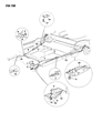 Diagram for Dodge Daytona Parking Brake Cable - 4294764