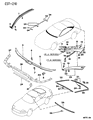 Diagram for 1993 Dodge Stealth Weather Strip - MB641308