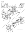 Diagram for 1989 Dodge Caravan Side Marker Light - 4399884