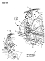 Diagram for 1990 Chrysler LeBaron Seat Belt - F694JD5