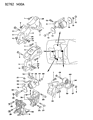 Diagram for 1991 Dodge Stealth Engine Mount Bracket - MB581692