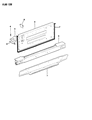 Diagram for 1990 Jeep Wrangler Weather Strip - 55009742