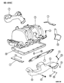 Diagram for 1996 Dodge Ram 1500 Exhaust Manifold - 53010184