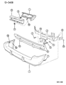 Diagram for 1992 Chrysler Town & Country Bumper - 4451813
