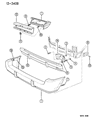 Diagram for 1994 Dodge Caravan Bumper - 4740391