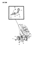 Diagram for Dodge Dynasty Water Pump Pulley - 4483162