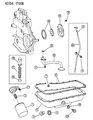 Diagram for Chrysler Town & Country Oil Pan Gasket - 5241062