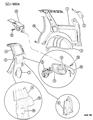 Diagram for 1996 Jeep Grand Cherokee Fuel Filler Housing - 55255439