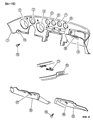 Diagram for 1996 Dodge Viper Glove Box - QE53TX7