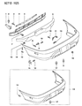 Diagram for Dodge Colt License Plate - MB867726