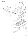 Diagram for 1996 Dodge Stratus Intake Manifold - MD309078