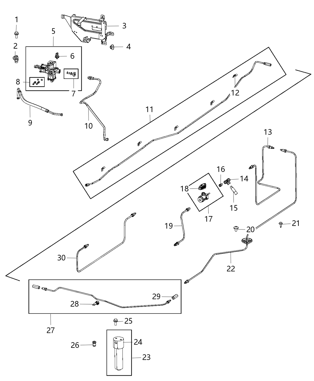 Mopar 68141617AC Tube-Fuel