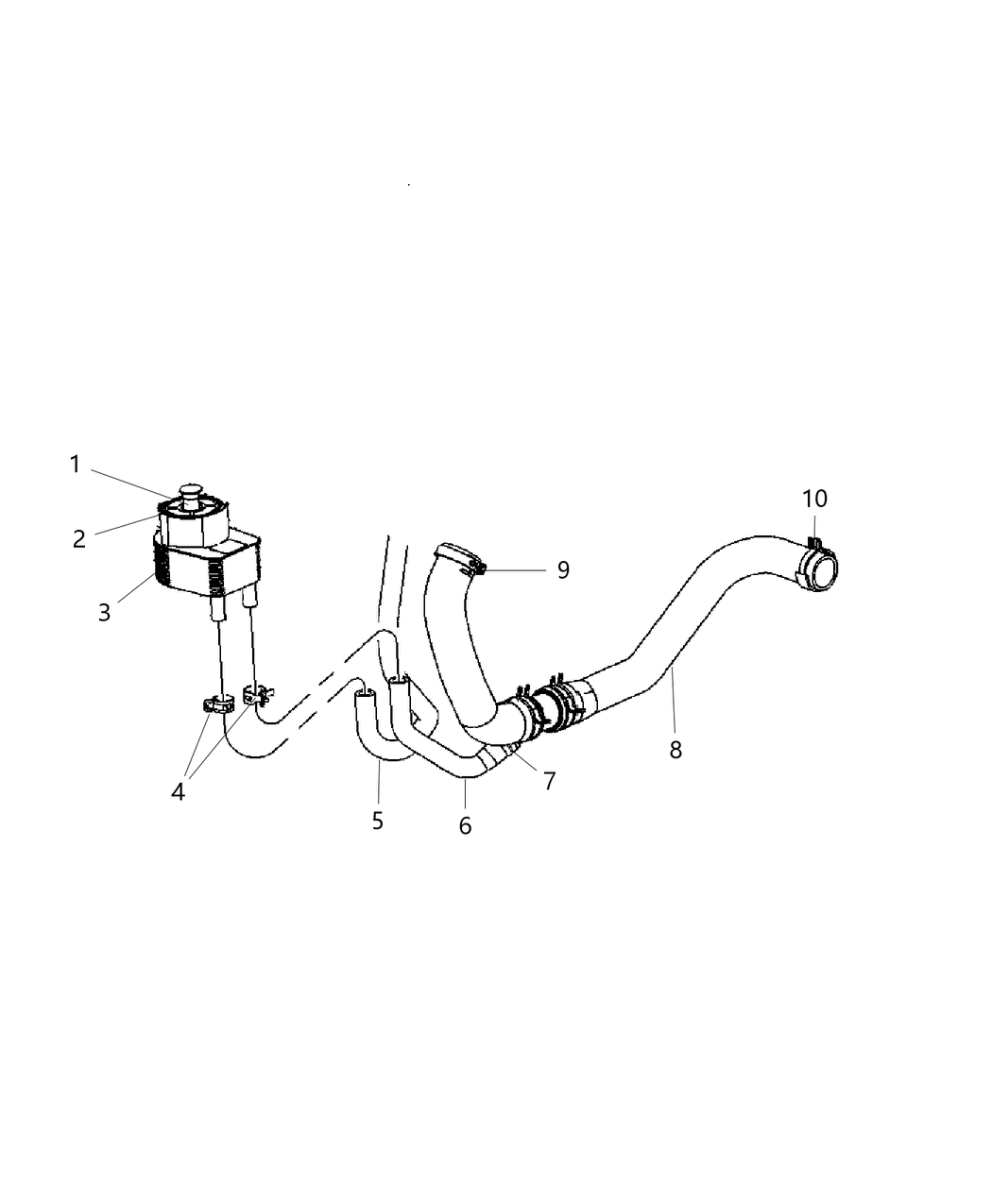 Mopar 68211918AA Hose-Engine Oil Cooler