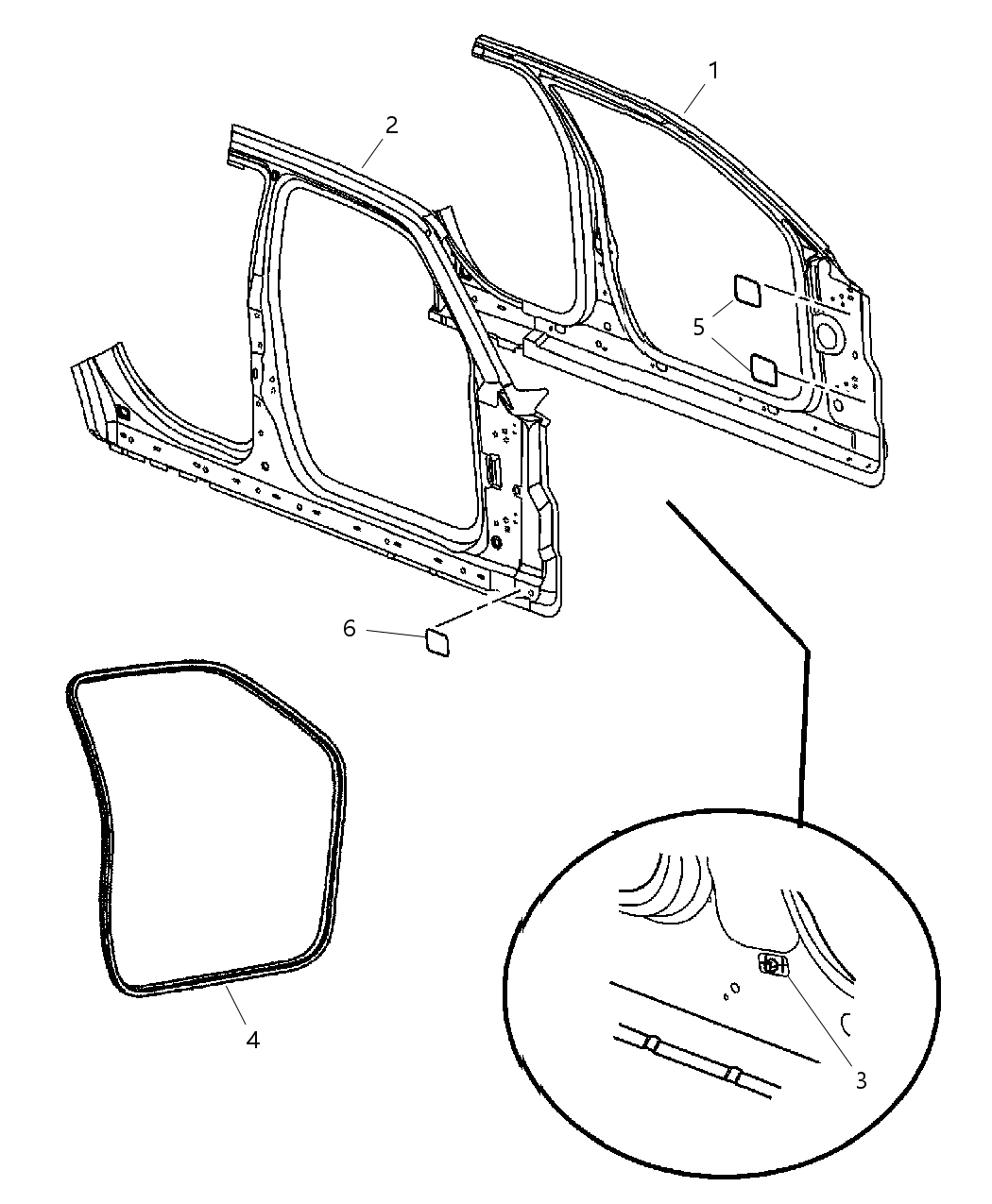 Mopar 5139146AI Panel-Body Side Aperture Front