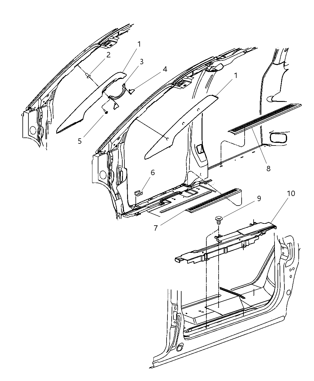 Mopar RS16ZJ8AG Molding-Windshield GARNISH