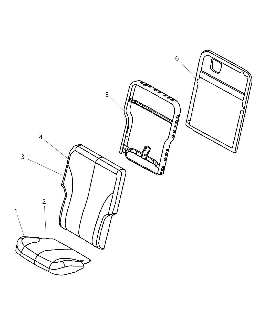 Mopar 1AQ231P2AA Seat Back-Rear