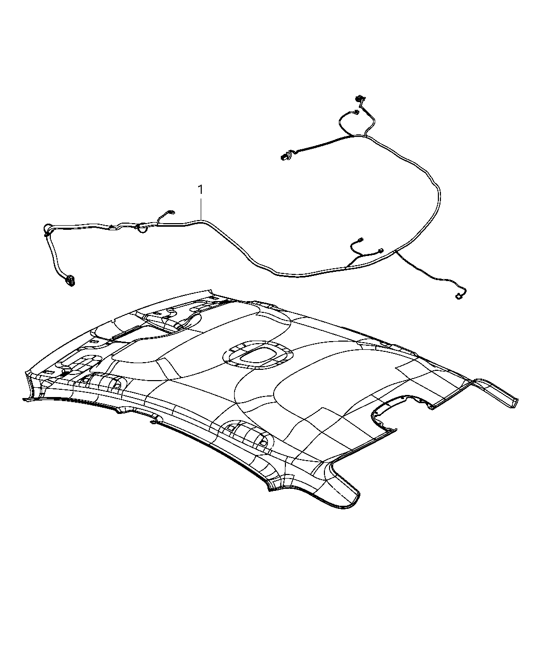 Mopar 68142719AE Wiring-HEADLINER