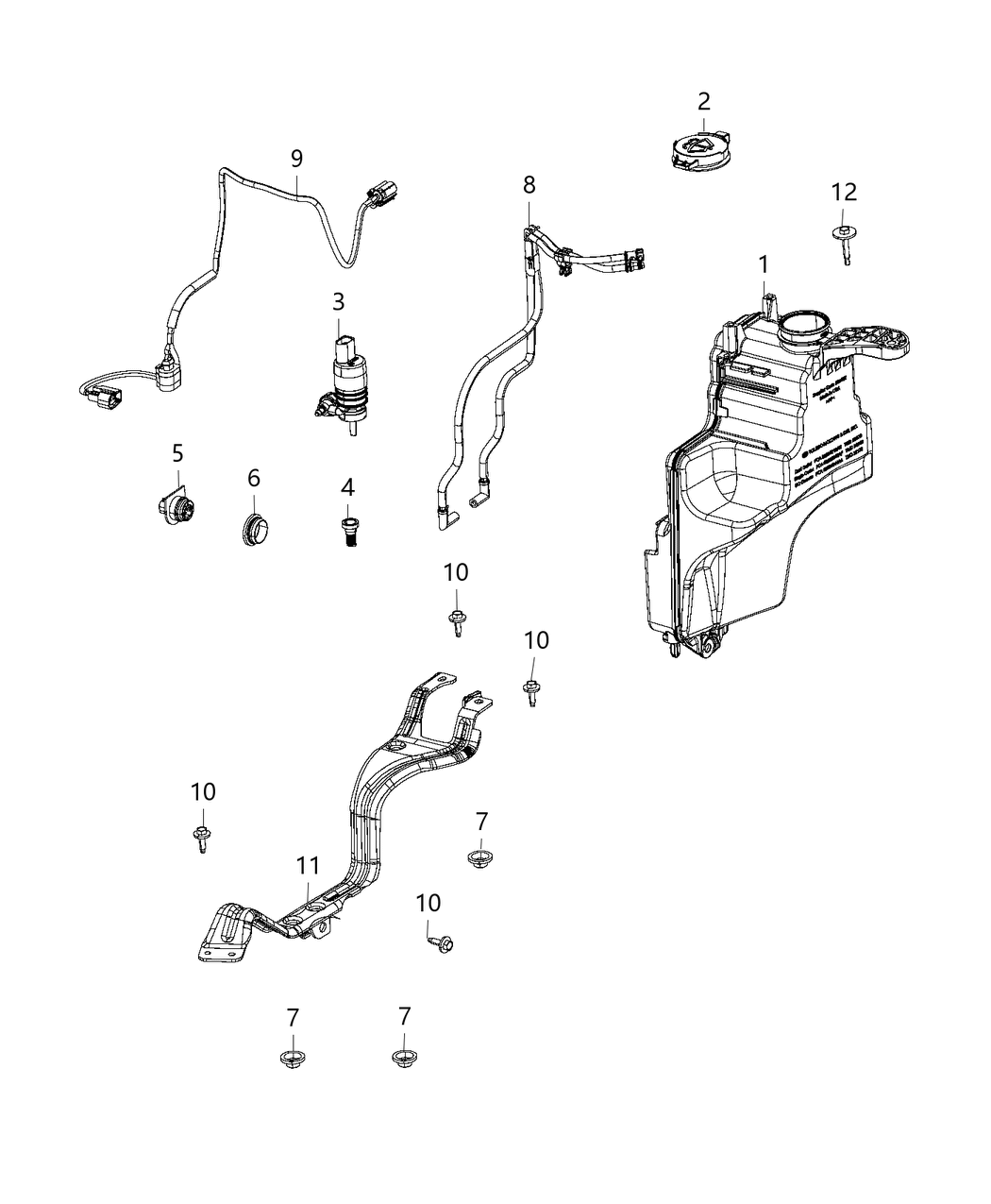 Mopar 68427719AA Cap-Washer Reservoir