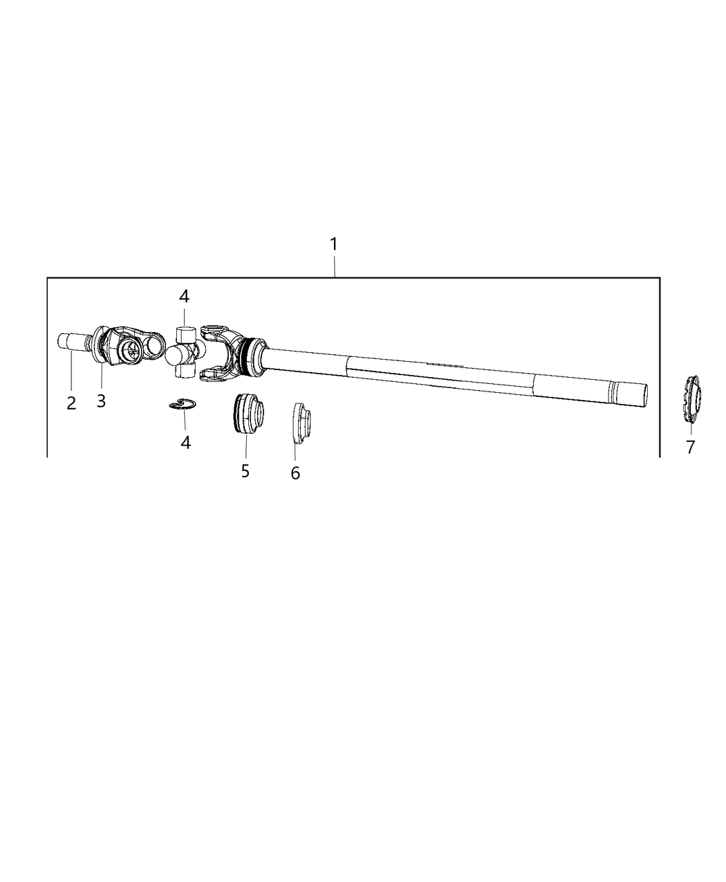 Mopar 68213888AA Shaft-Stub