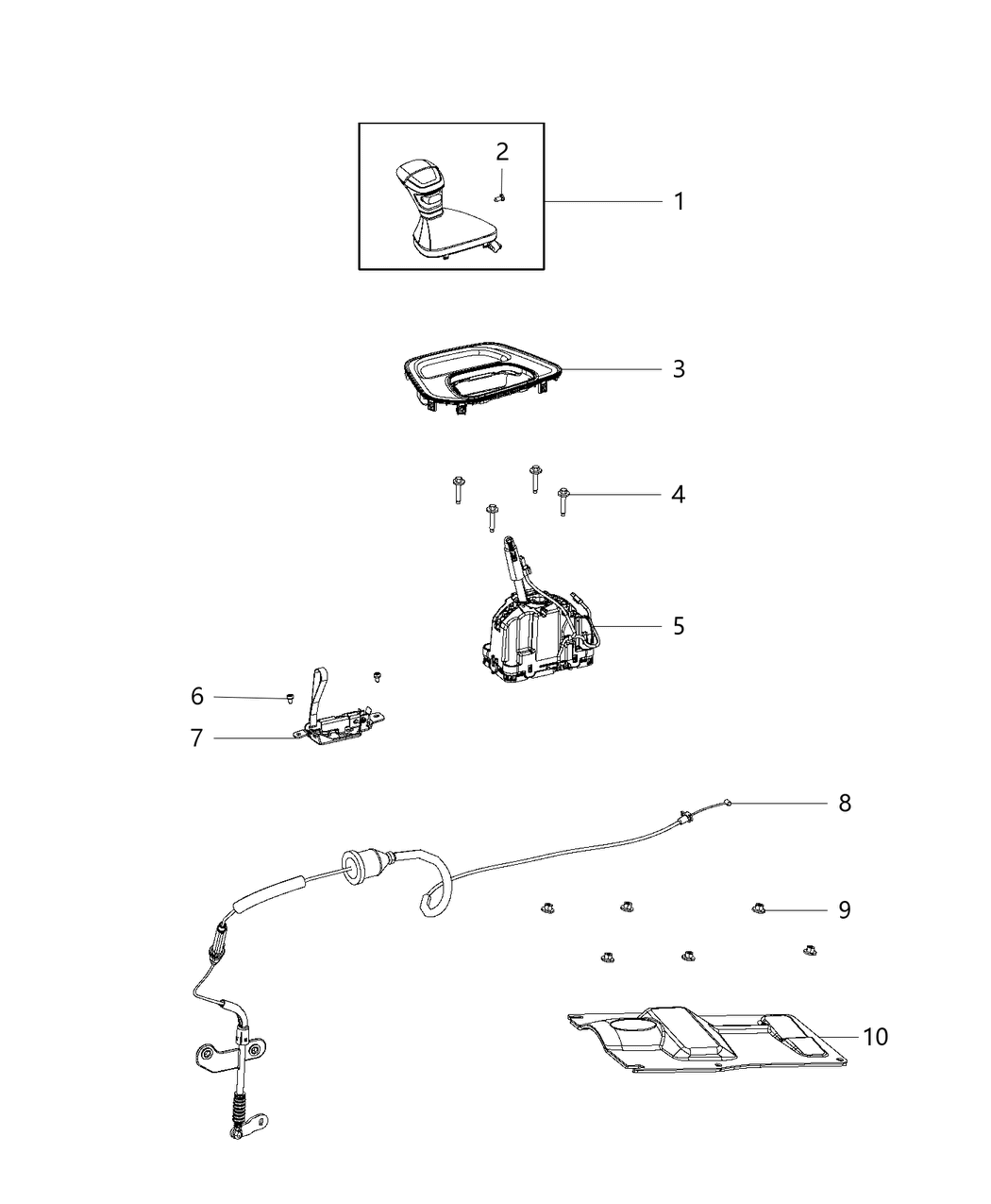 Mopar 4670705AA Cable-Automatic Transmission