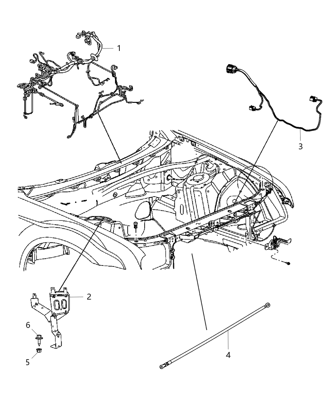 Mopar 68202751AB Wiring-HEADLAMP To Dash