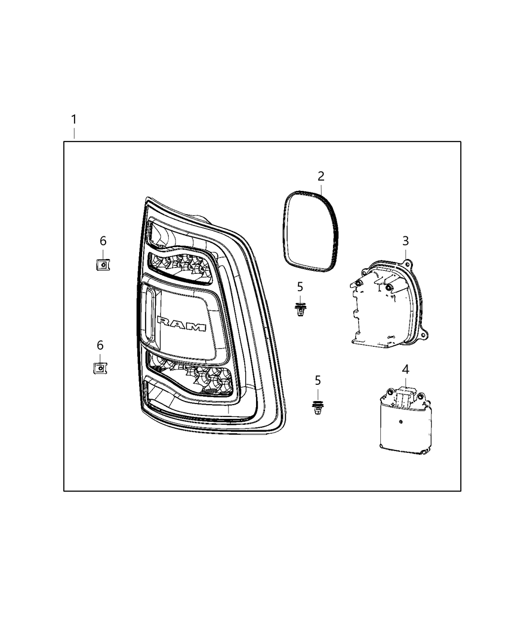 Mopar 68446839AD Lamp-Tail