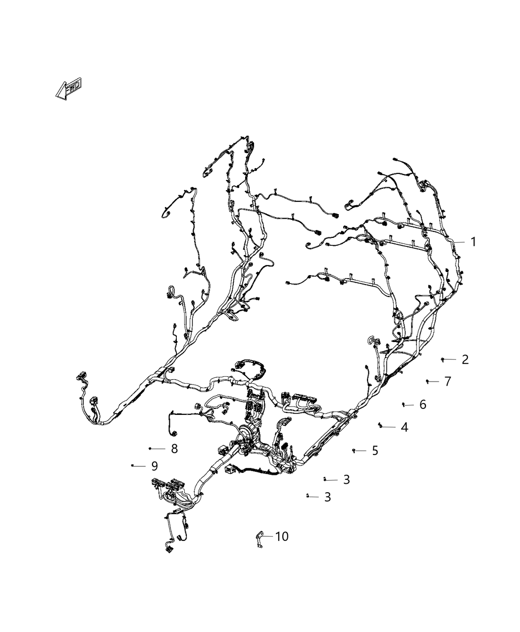 Mopar 68443224AB Wiring-Body