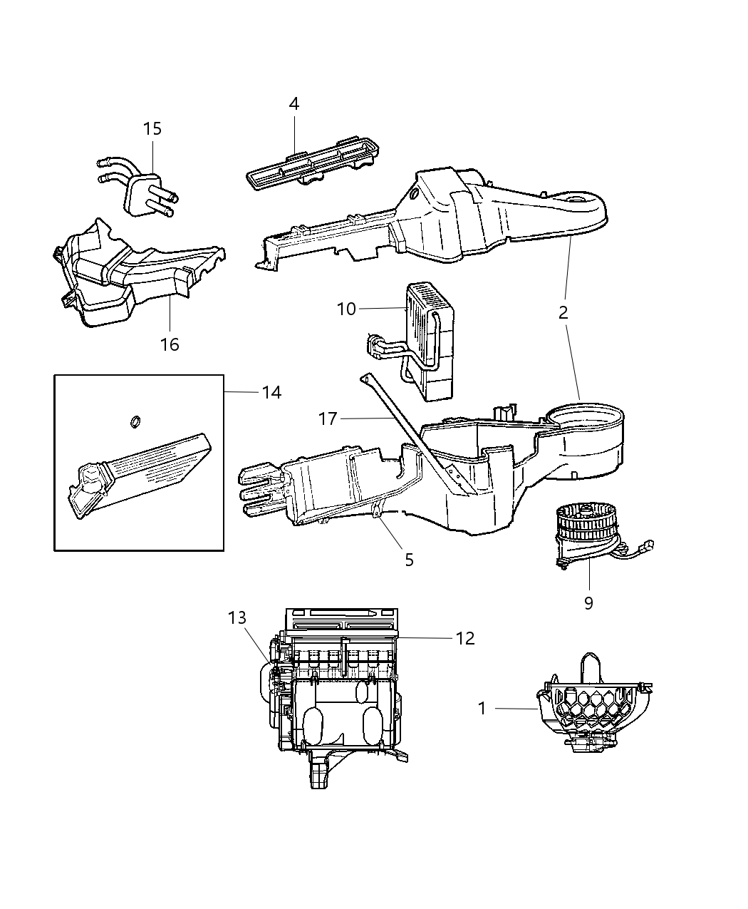 Mopar 5019220AD Seal-A/C And Heater Unit