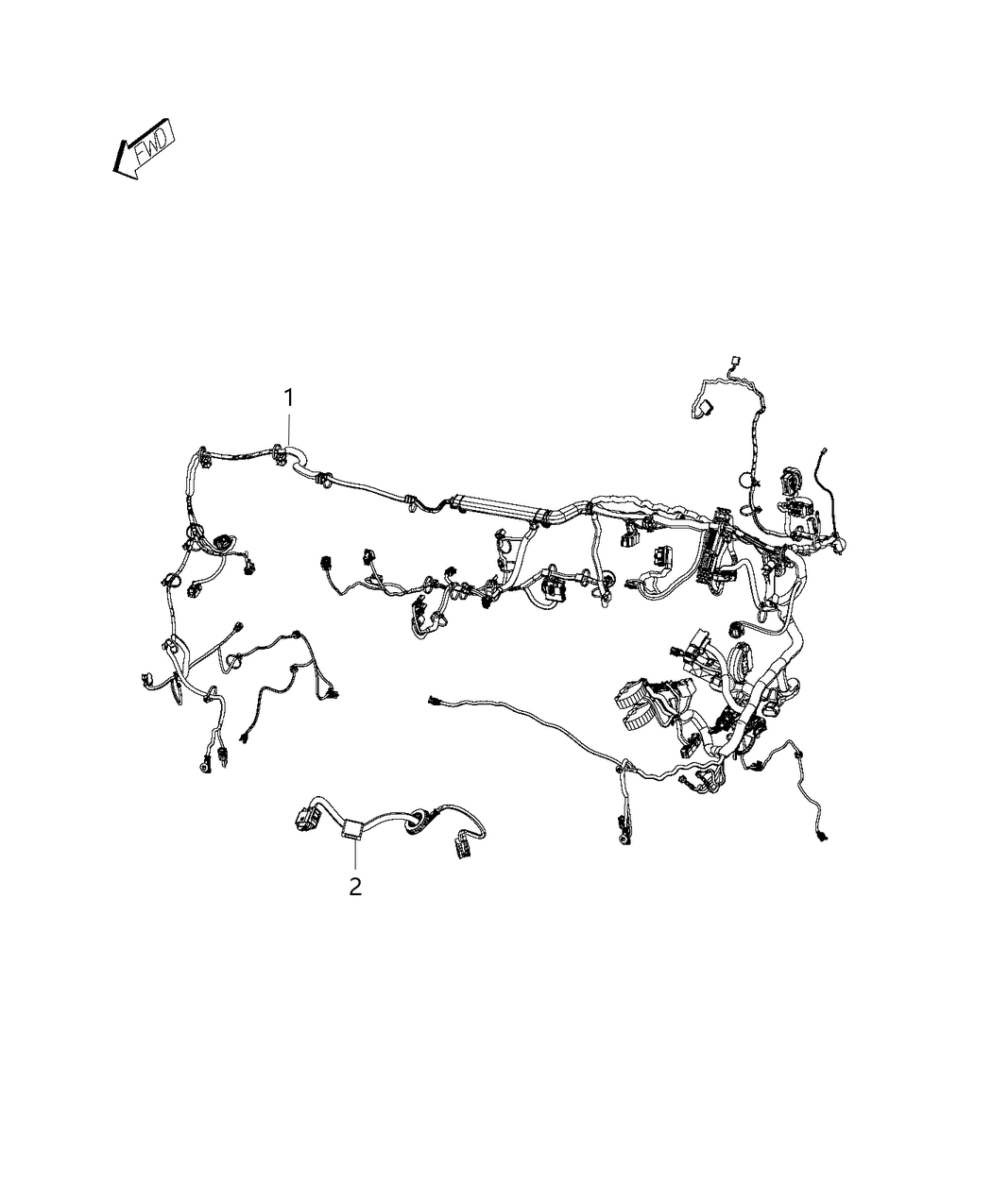 Mopar 4727660AA Wiring-HEADLAMP To Dash