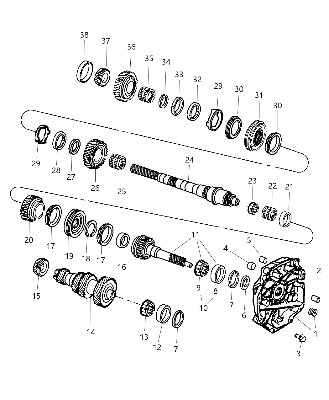 Mopar 5093261AA SHIM-Third Gear