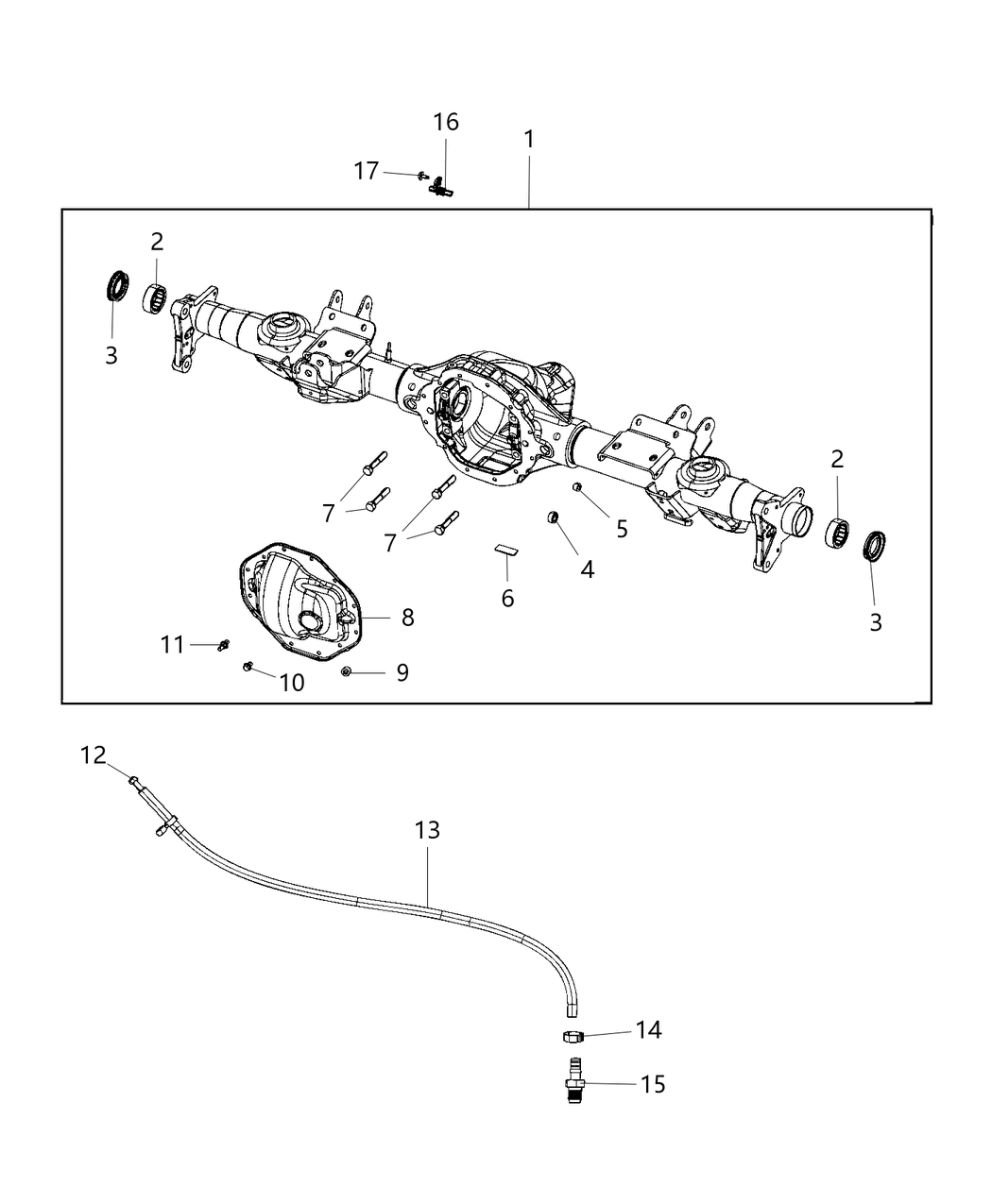 Mopar 68415268AB Housing-Rear Axle