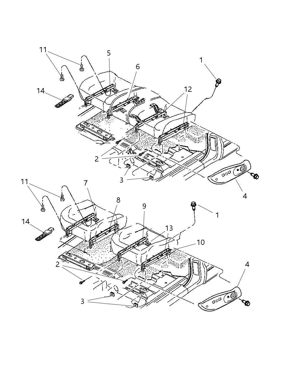 Mopar 68021297AA ADJUSTER-Manual Seat