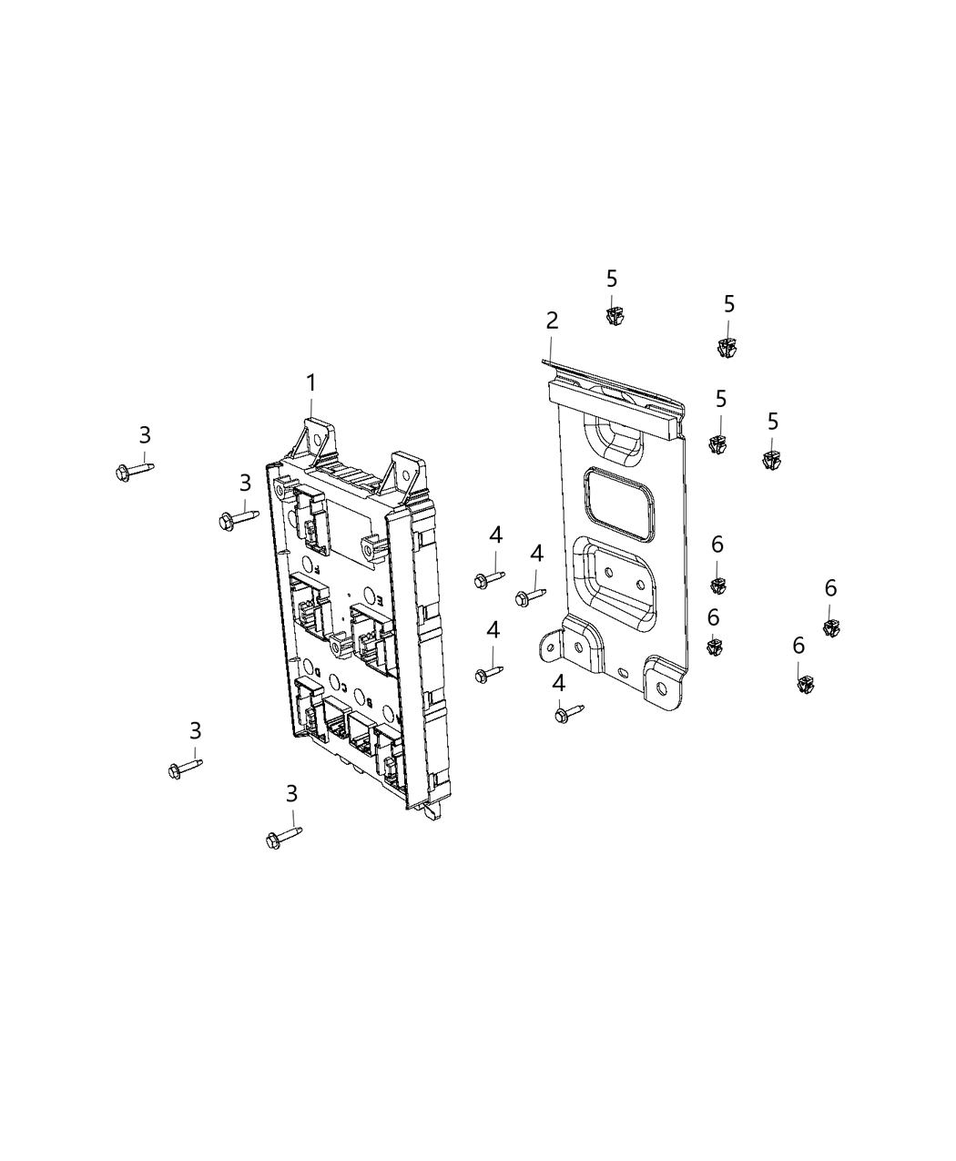 Mopar 68261252AB Bracket-Body Control Module