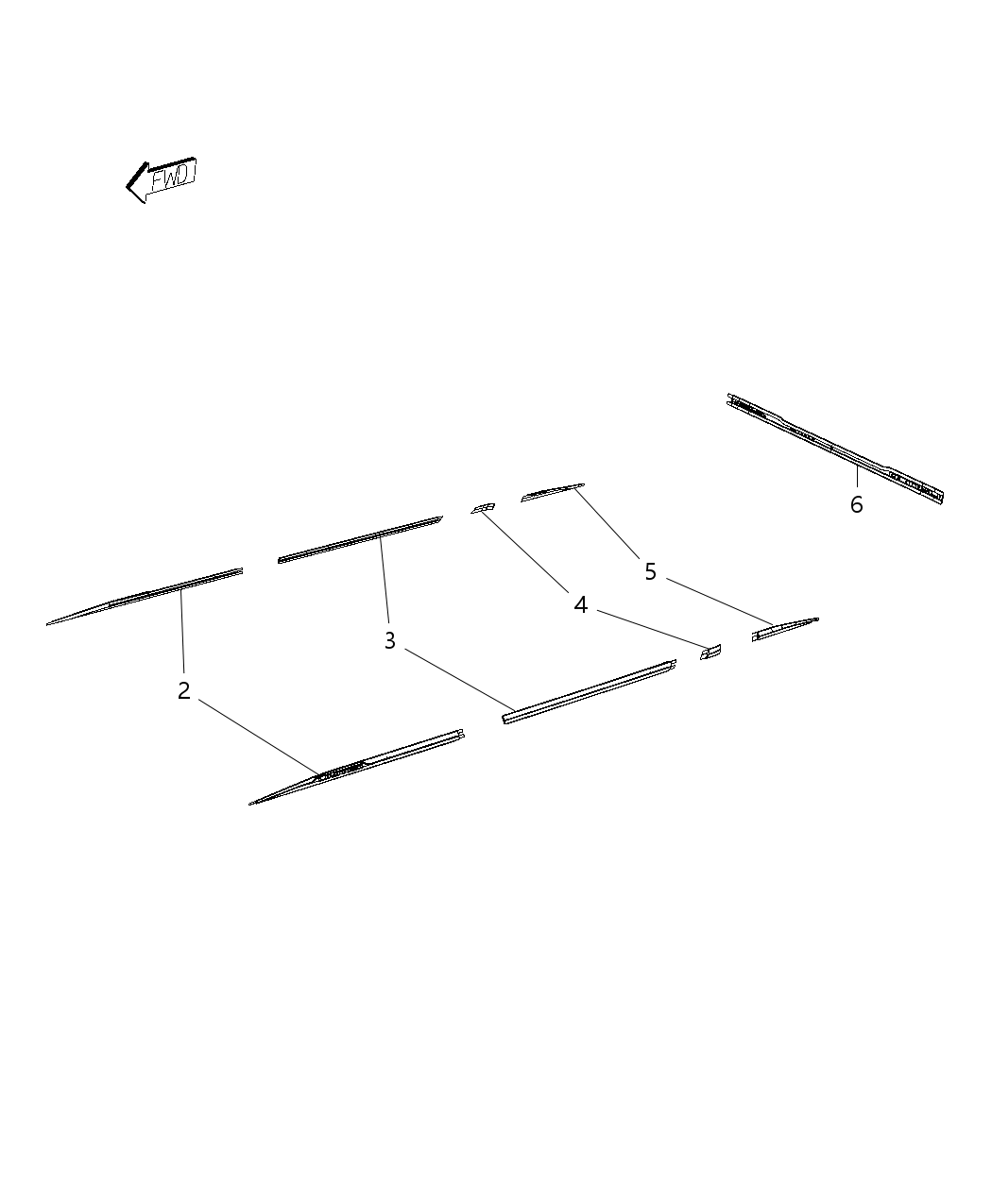 Mopar 68247513AB Molding-C Pillar