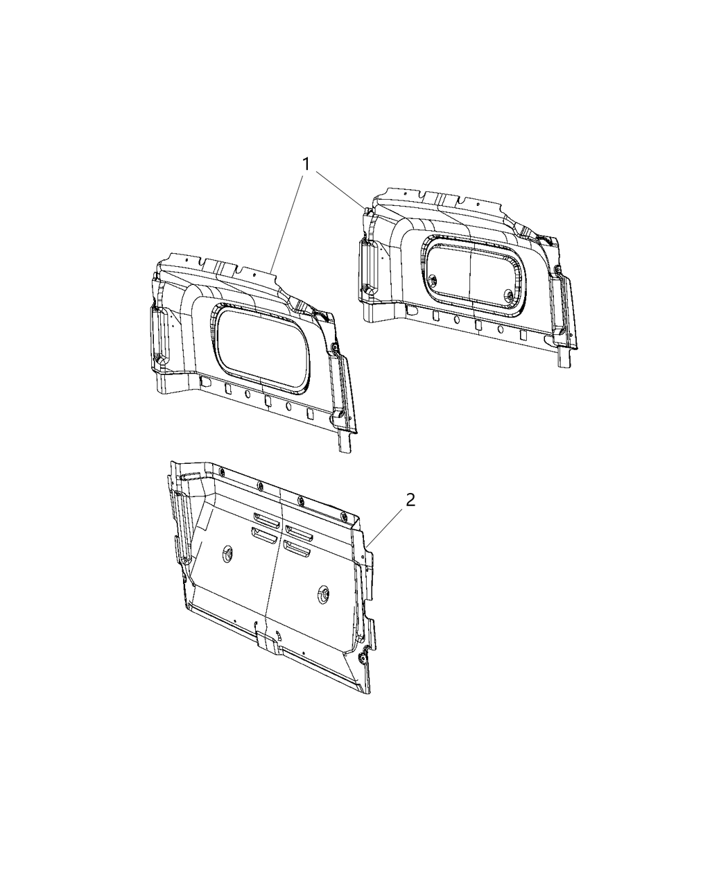 Mopar 68251909AA Panel-Cargo