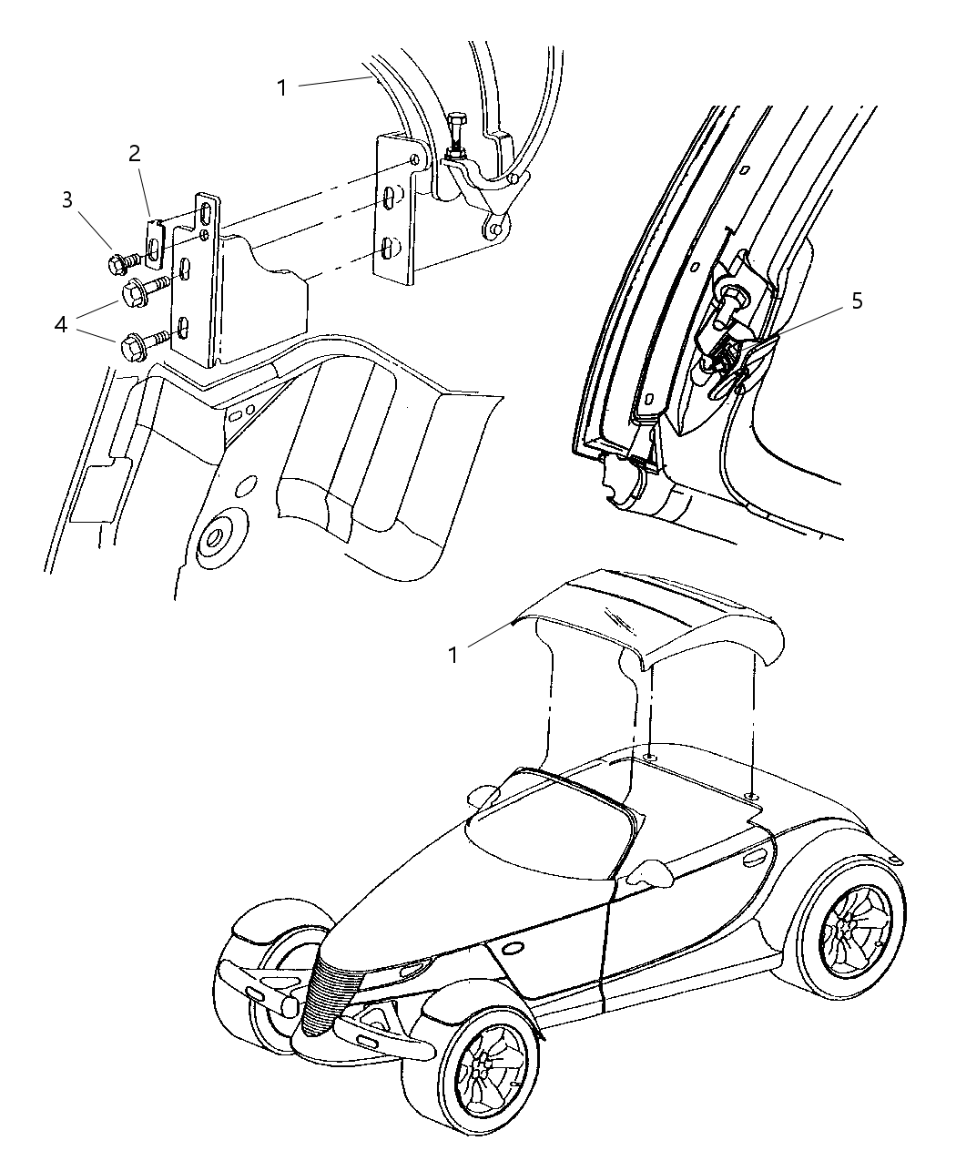 Mopar 4897896AA RETAINER-Rear Rail