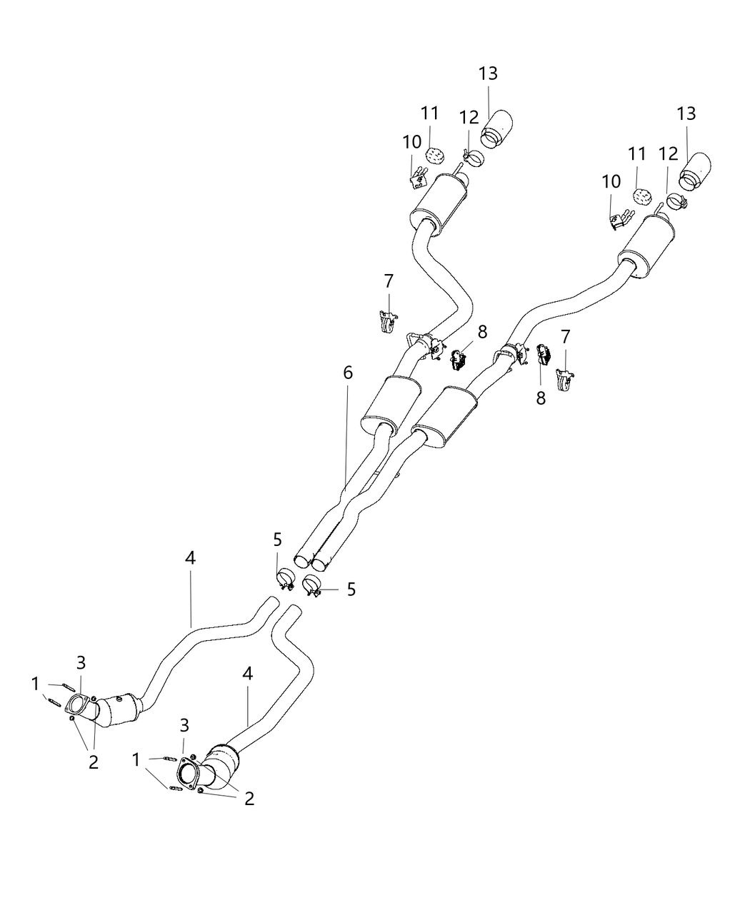 Mopar 5181585AA Pipe-TAILPIPE