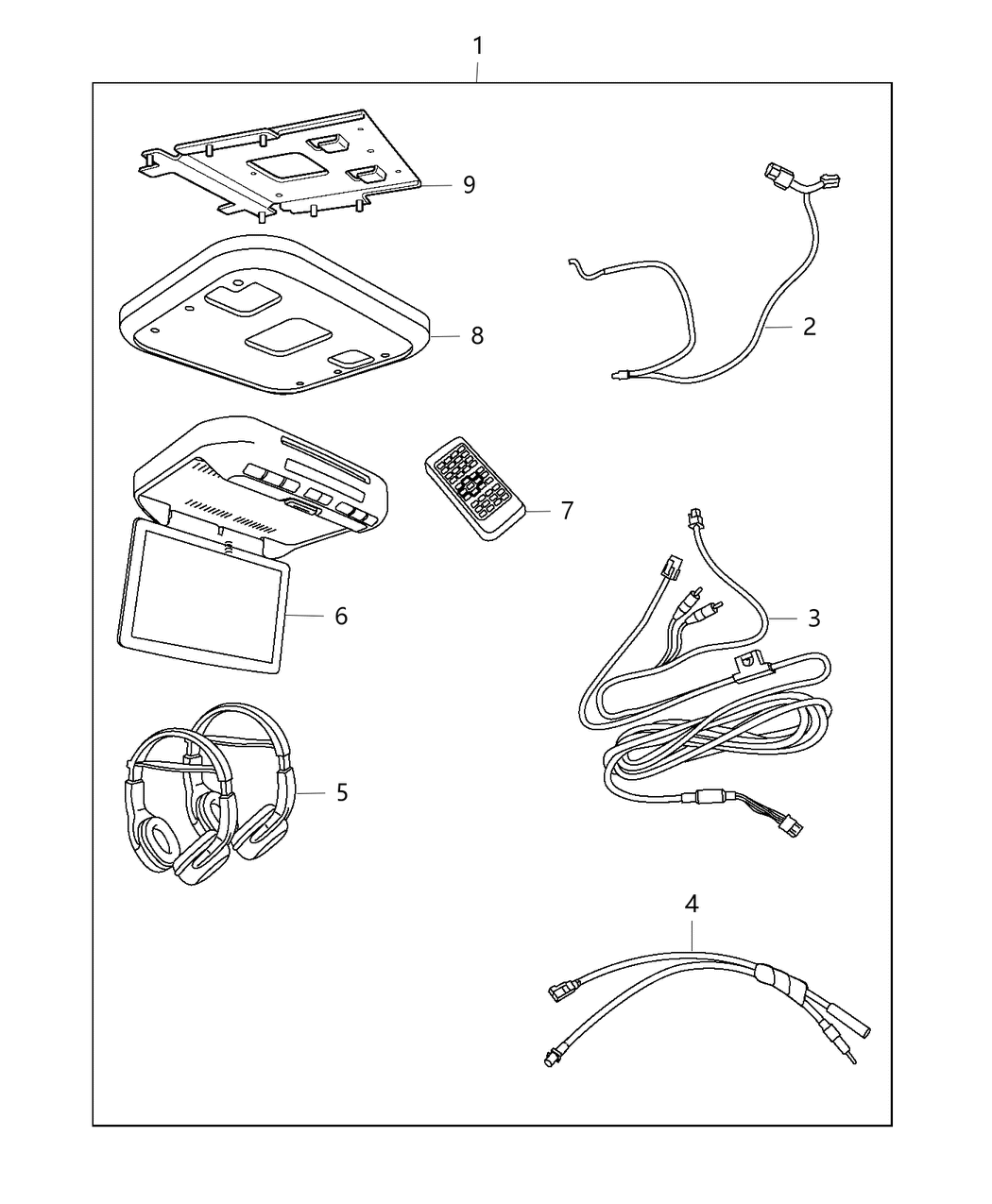 Mopar 68234654AA Cable-Auxiliary