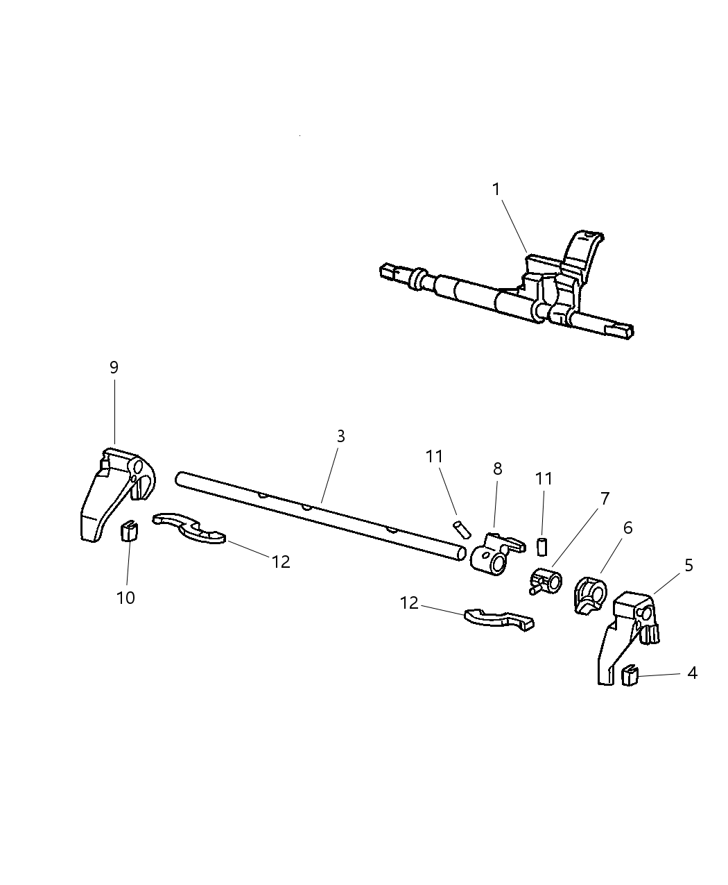 Mopar 5093271AA Lever-Skip Shift