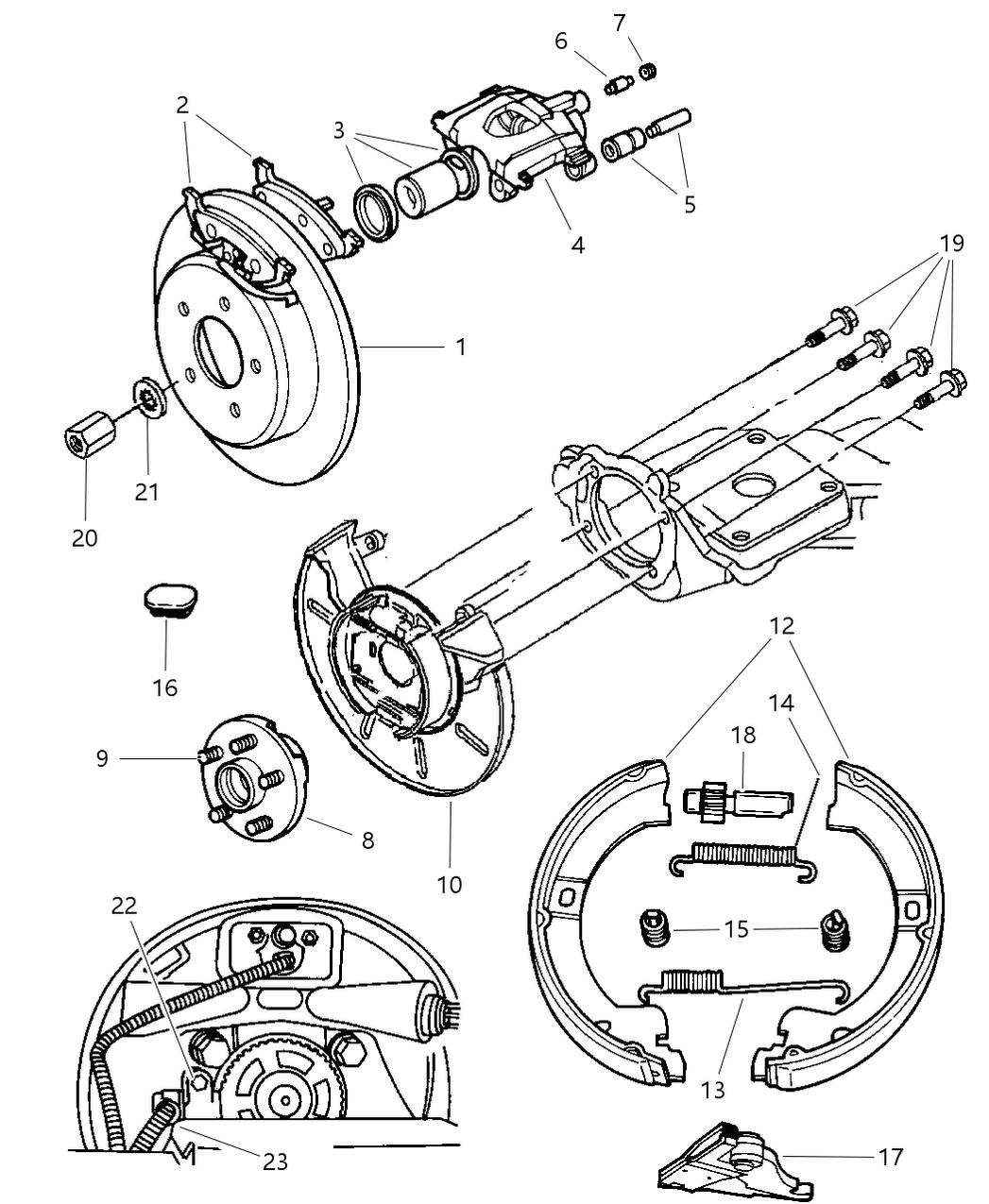 Mopar VRNS4036AC Brake Pkg-Rear Brake