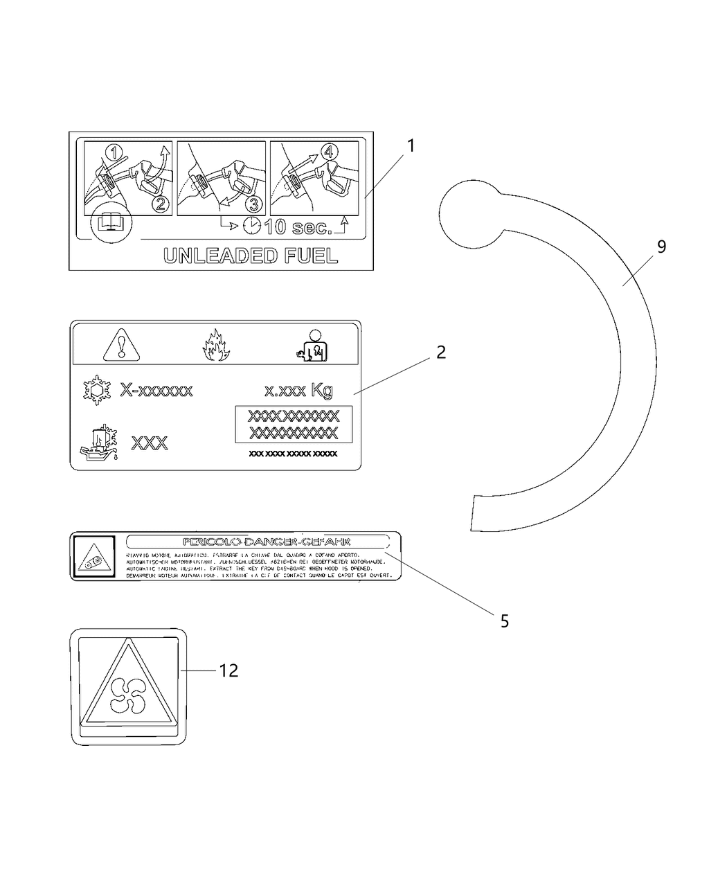 Mopar 68256556AA Label-Vehicle Emission Control In