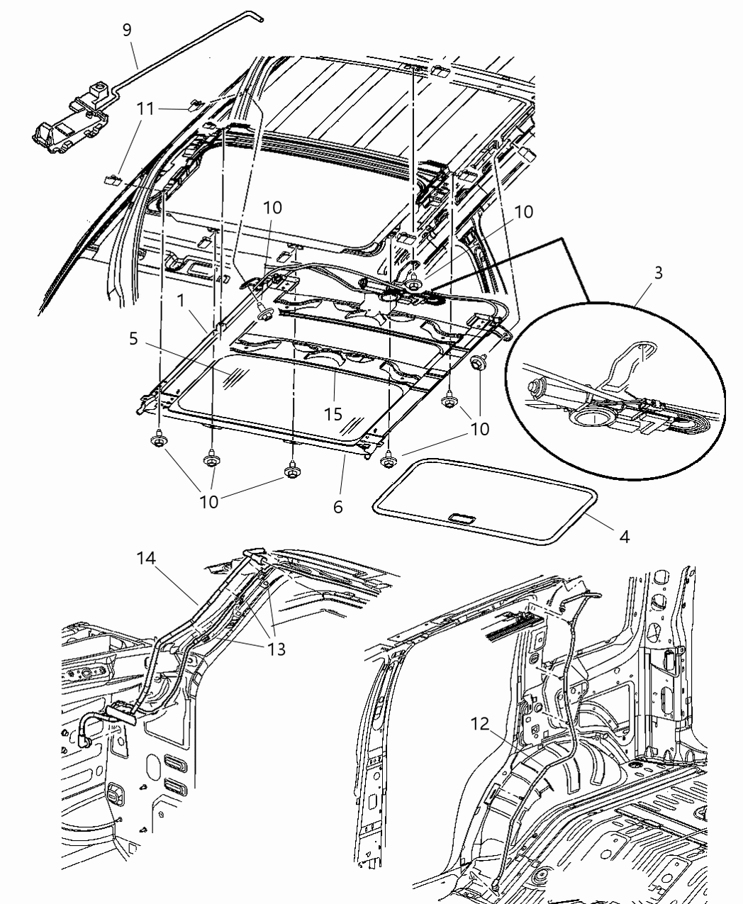 Mopar 5066895AA DEFLECTOR-SUNROOF Wind