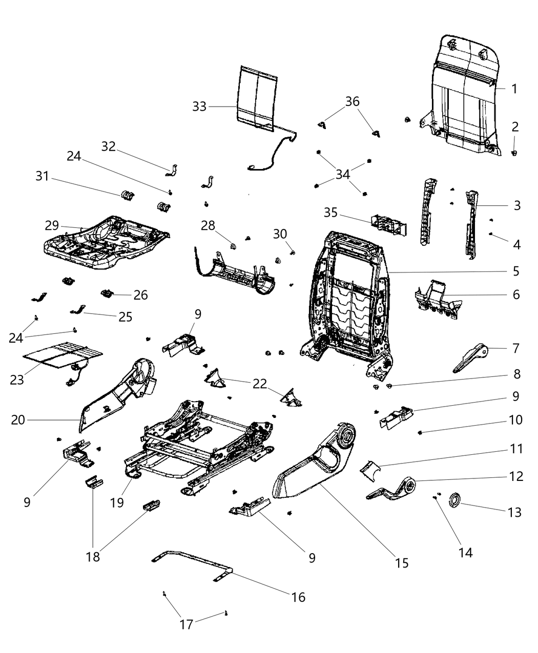 Mopar 1RX33BD3AA Shield-Driver INBOARD