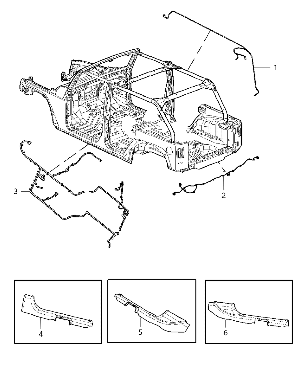 Mopar 68234821AB Wiring-Body