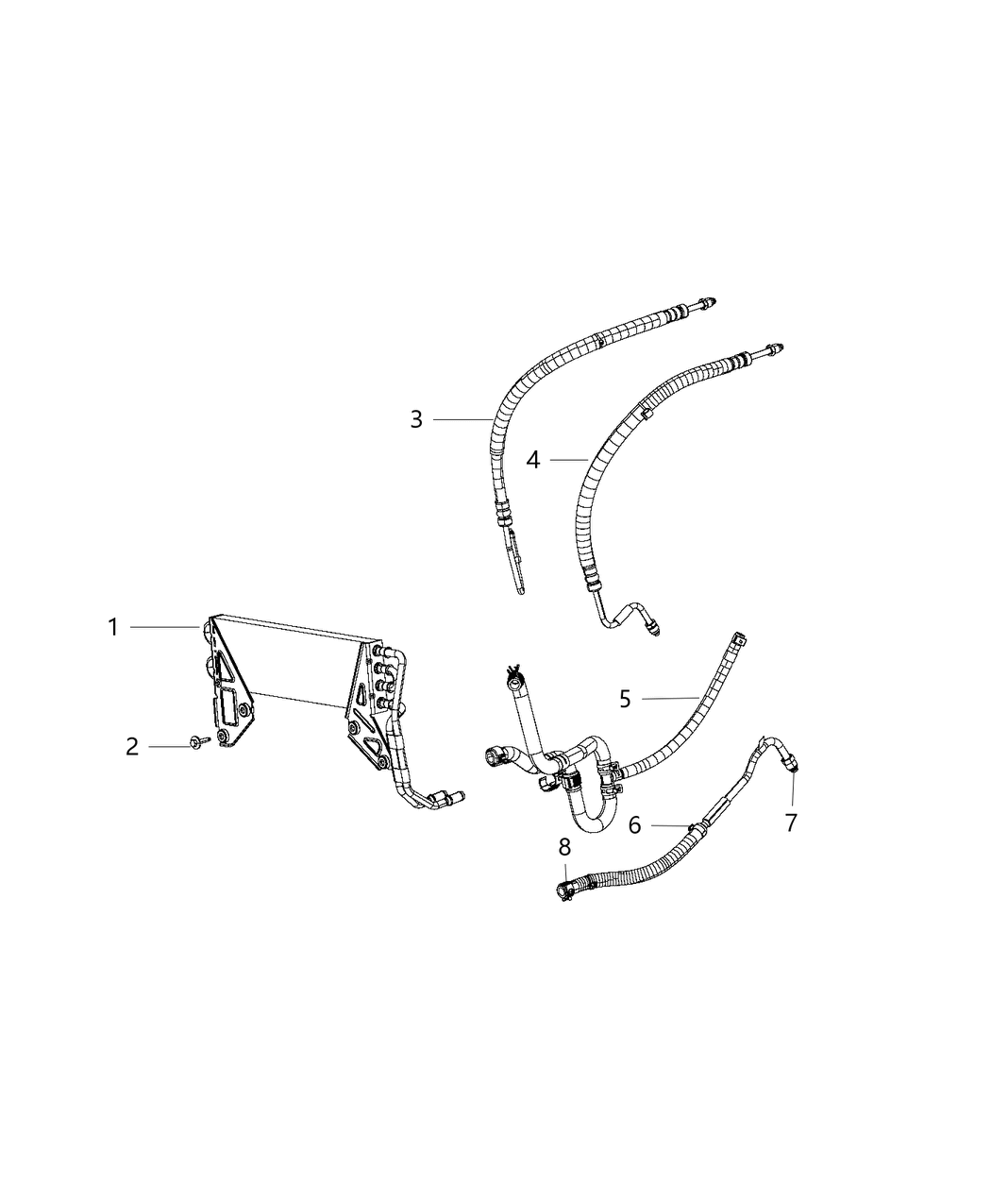 Mopar 68248842AA Line-Power Steering Return