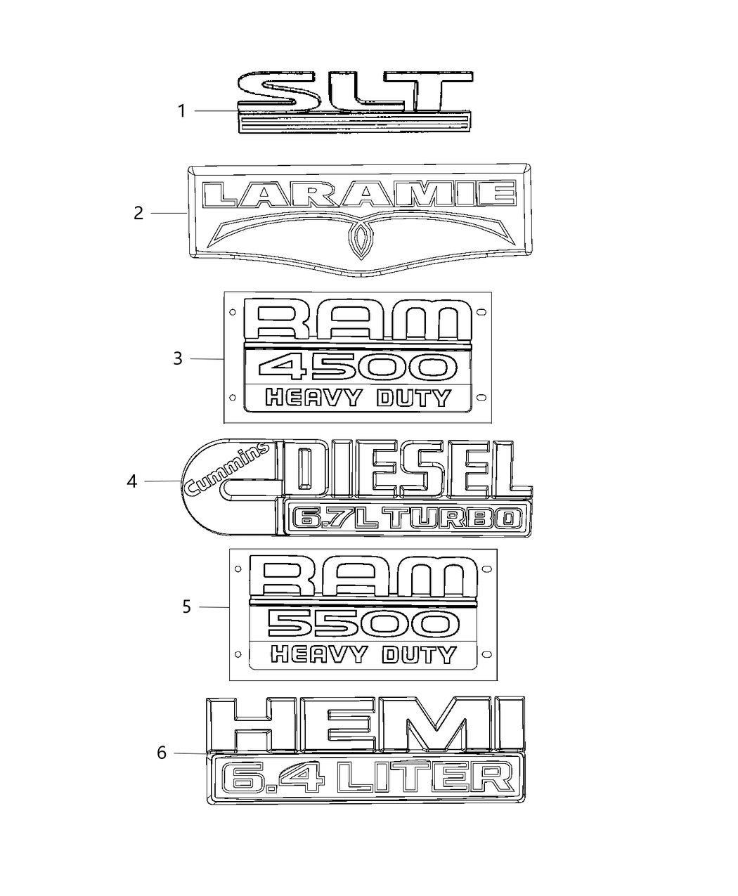 Mopar 68139450AC NAMEPLATE-Door