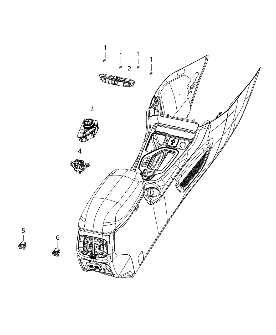 Mopar 68357129AA Switch-Transfer Case