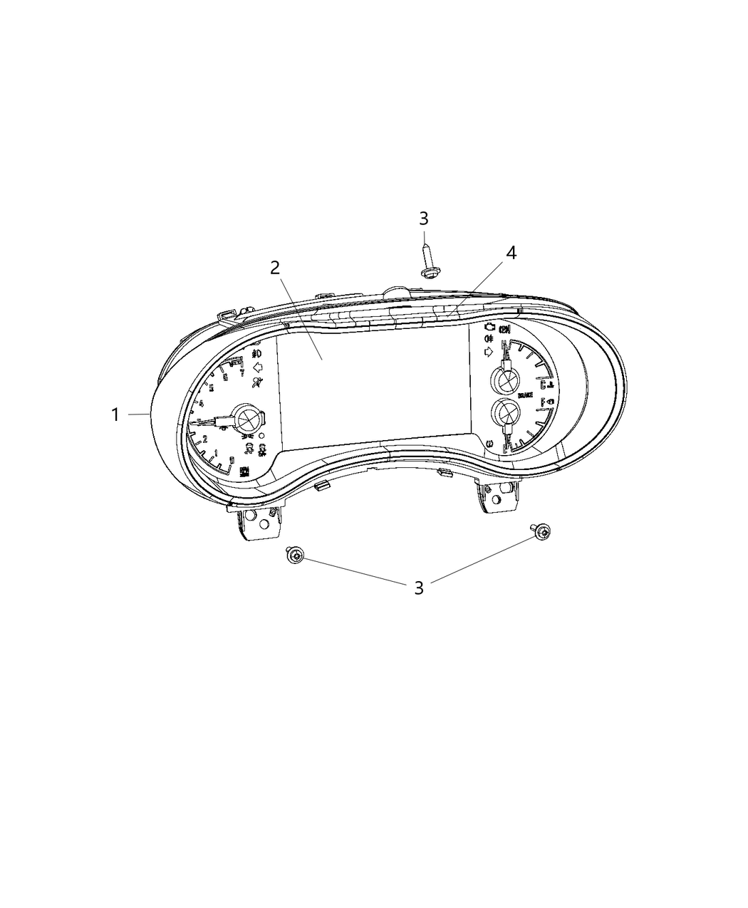 Mopar 68248455AB Cluster-Instrument Panel