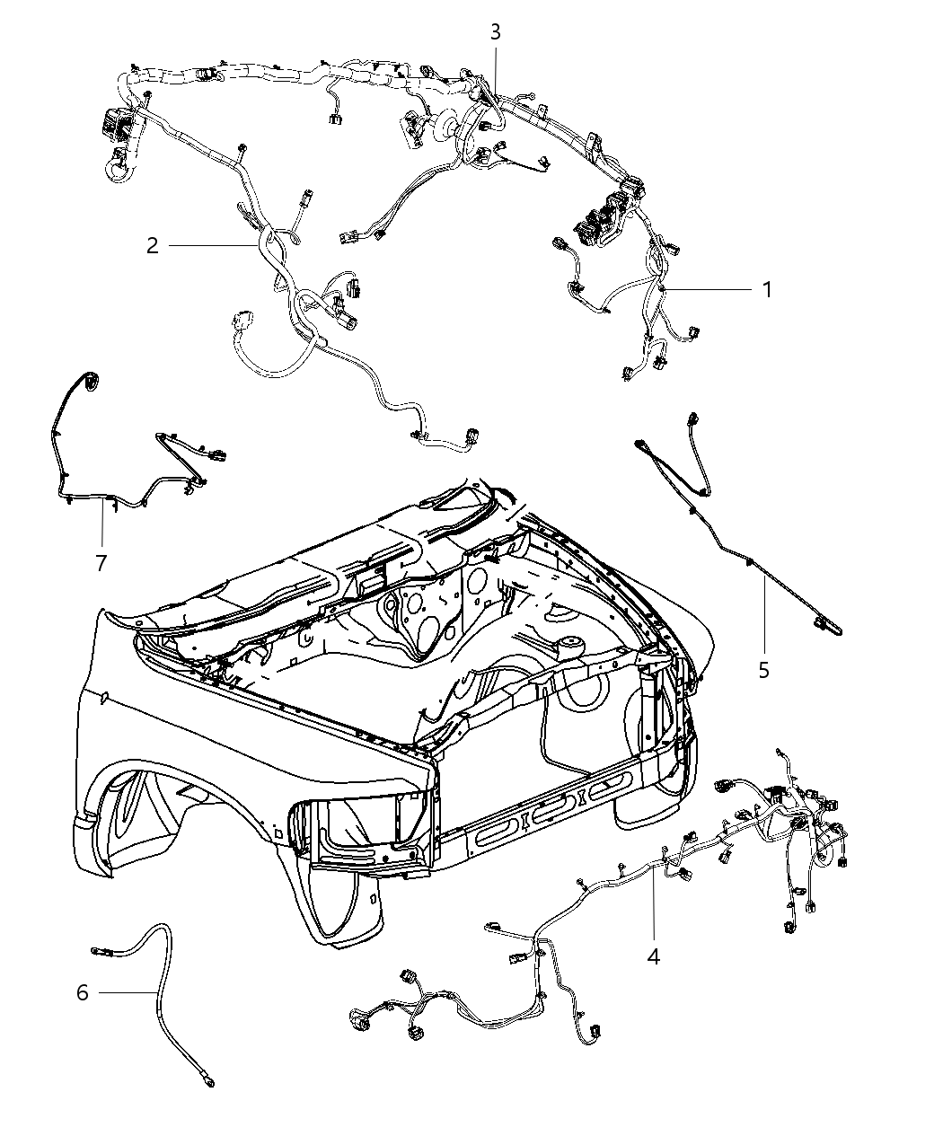 Mopar 68084501AC Wiring-Front End Module