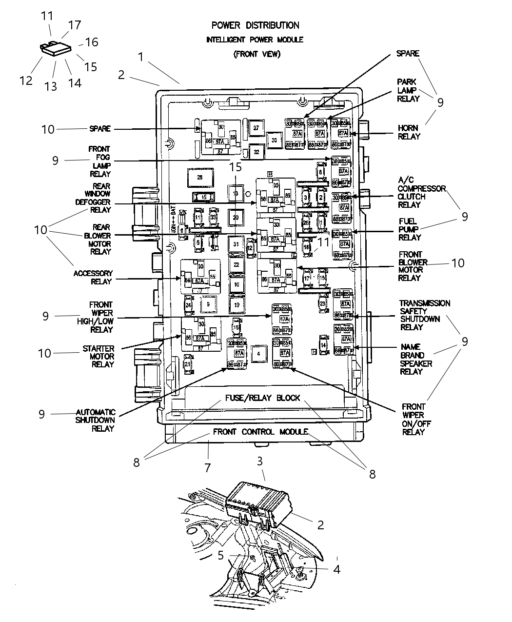 Mopar 4868332AD Radiator Fan Relay
